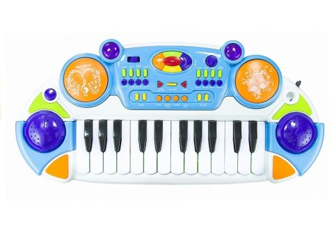 Organy Keyboard + Krzesełko + Mikrofon Niebieski Organy Keyboard + Krzesełko + Mikrofon Niebieski