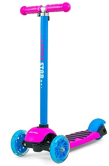 MILLY MALLY HULAJNOGA Scooter Little Star 3W1 LED Pink-Blue MILLY MALLY HULAJNOGA Scooter Little Star 3W1 LED Pink-Blue