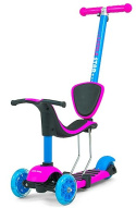 MILLY MALLY HULAJNOGA Scooter Little Star 3W1 LED Pink-Blue