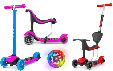 MILLY MALLY HULAJNOGA Scooter Little Star 3W1 LED ode-lumo MILLY MALLY HULAJNOGA Scooter Little Star 3W1 LED ode-lumo
