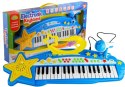 Duży Keyboard 37 Klawiszy MP3 + Mikrofon Niebieski Duży Keyboard 37 Klawiszy MP3 + Mikrofon Niebieski