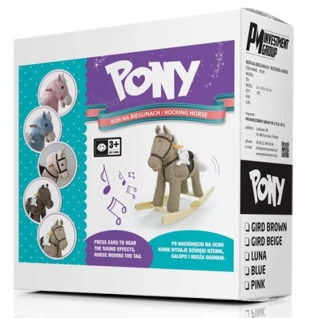 KONIK NA BIEGUNACH Koń Pony Milly Mally Gratis MIŚ KONIK NA BIEGUNACH Koń Pony Milly Mally Gratis MIŚ