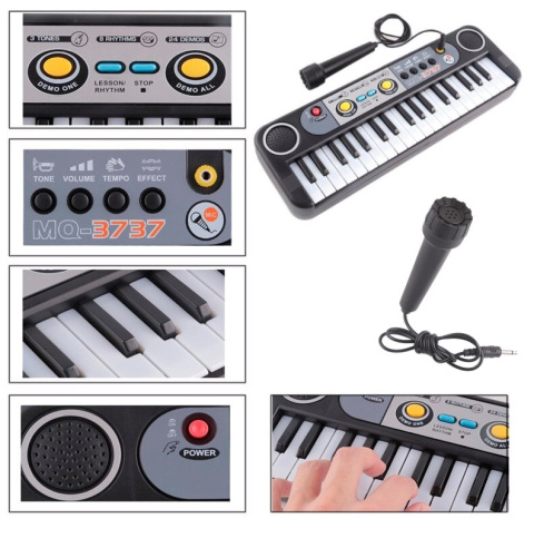 KEYBOARD DLA DZIECI PIANINKO ORGANKI Z MIKROFONEM KEYBOARD DLA DZIECI PIANINKO ORGANKI Z MIKROFONEM