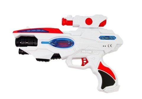 Kosmiczny Pistolet Laserowy z Maską Świecący Kosmiczny Pistolet Laserowy z Maską Świecący
