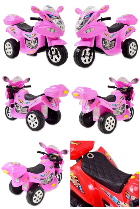 MOTOR POJAZD NA AKUMULATOR DLA DZIEWCZYNKI RÓŻOWY MOTOR POJAZD NA AKUMULATOR DLA DZIEWCZYNKI RÓŻOWY
