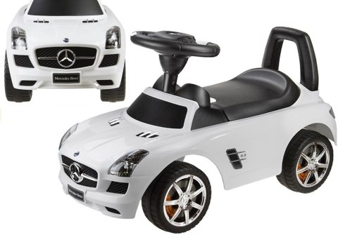 Jeździk Mercedes-Benz z Kierownicą Biały Jeździk Mercedes-Benz z Kierownicą Biały