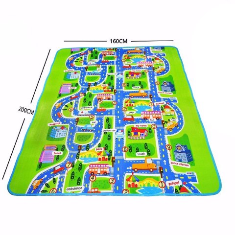 Mata Edukacyjna piankowa dla dzieci ulica 160x200cm Mata Edukacyjna piankowa dla dzieci ulica 160x200cm