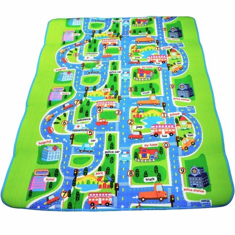 Mata Edukacyjna piankowa dla dzieci ulica 160x200cm Mata Edukacyjna piankowa dla dzieci ulica 160x200cm
