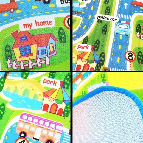 Mata Edukacyjna piankowa dla dzieci ulica 160x200cm Mata Edukacyjna piankowa dla dzieci ulica 160x200cm