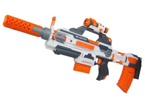 KARABIN AUTOMAT NA STRZAŁKI DO NERF +Akumulatorek KARABIN AUTOMAT NA STRZAŁKI DO NERF +Akumulatorek