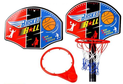 Duży ZESTAW do KOSZYKÓWKI Kosz Piłka Pompka