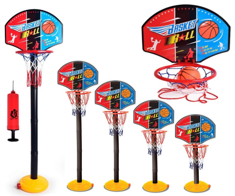 Duży ZESTAW do KOSZYKÓWKI Kosz Piłka Pompka