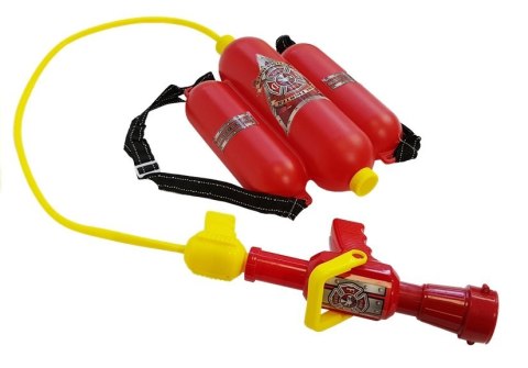 DUŻY Zestaw Strażaka Kask KAMIZELKA Gaśnica + Kanister