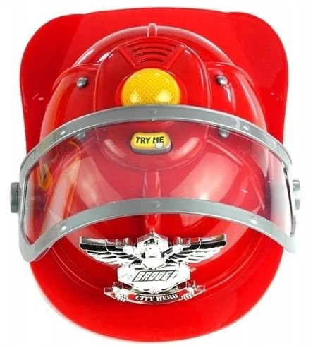 DUŻY Zestaw Strażaka Kask KAMIZELKA Gaśnica + Kanister