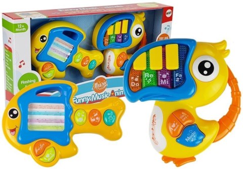 Pianinko i Gitara na Baterie Papuga Rybka Pianinko i Gitara na Baterie Papuga Rybka