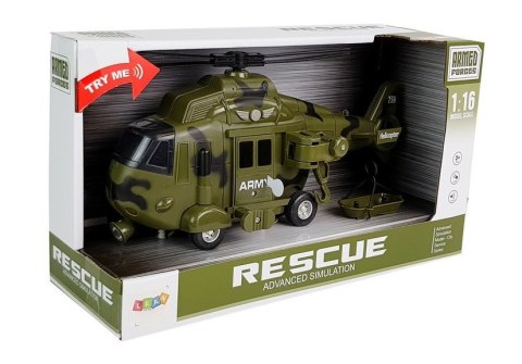 Helikopter Wojskowy Ratunkowy 1:16 Hak Dźwięk Światła Helikopter Wojskowy Ratunkowy 1:16 Hak Dźwięk Światła
