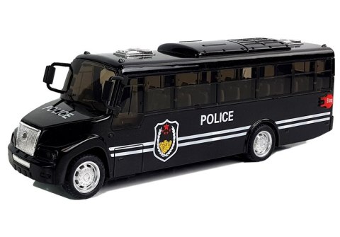 Autobus Policja Czarny z Naciągiem Dźwięk Autobus Policja Czarny z Naciągiem Dźwięk