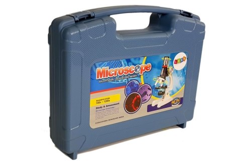 Duża Walizka Naukowca Mikroskop Dziecięcy Edukacyjny 100x 400x 1200x Duża Walizka Naukowca Mikroskop Dziecięcy Edukacyjny 100x 400x 1200x