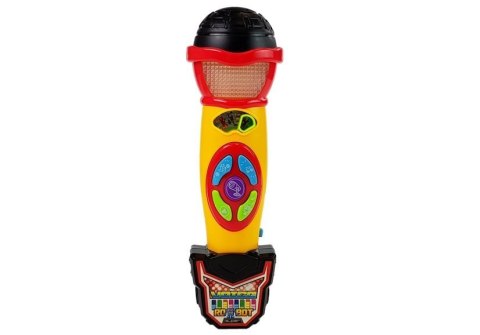 Mikrofon Żółto- Czarny Karaoke Nagrywający Piosenki Mikrofon Żółto- Czarny Karaoke Nagrywający Piosenki