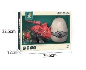 Zestaw Dinozaur Triceratops z Jajkiem DIY Śrubokręt Zestaw Dinozaur Triceratops z Jajkiem DIY Śrubokręt