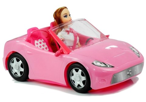 RÓŻOWY KABRIOLET DLA LALEK AUTO + LALKA GRATIS RÓŻOWY KABRIOLET DLA LALEK AUTO + LALKA GRATIS