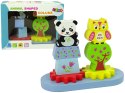Drewniane Zwierzątka Sorter Sowa Panda Koła Zębate Drewniane Zwierzątka Sorter Sowa Panda Koła Zębate