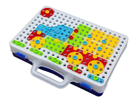 Edukacyjna Układanka,Puzzle,Klocki Kreatywna Mozaika, Wkrętarka 151 El Zestaw Konstrukcyjny Edukacyjna Układanka,Puzzle,Klocki Kreatywna Mozaika, Wkrętarka 151 El Zestaw Konstrukcyjny