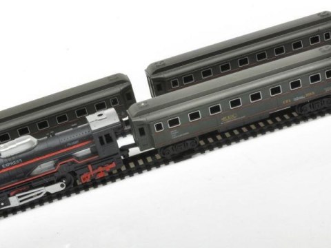 Elektryczna Kolejka - Parowóz + Wagony Pasażerskie Elektryczna Kolejka - Parowóz + Wagony Pasażerskie