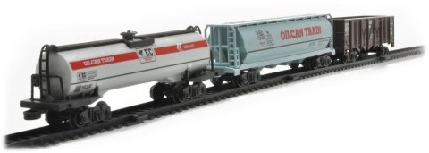 Elektryczna Kolejka Rail King, Parowóz + 3 Wagony Elektryczna Kolejka Rail King, Parowóz + 3 Wagony