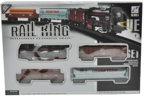 Kolejka rail king Parowóz + 3 Wagony Kolejka rail king Parowóz + 3 Wagony