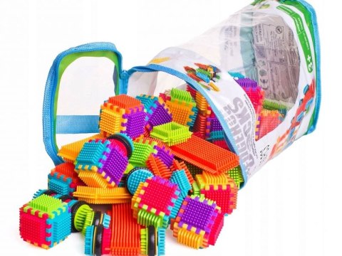 Klocki Konstrukcyjne, Wafle, Jeżyki, Grzebyki 150 elementów Klocki Konstrukcyjne, Wafle, Jeżyki, Grzebyki 150 elementów