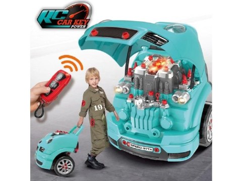 Zestaw Mechanika, Samochód Auto Silnik Do Rozkręcania, Warsztat 61 Elementów, Niebieski Porsche Zestaw Mechanika, Samochód Auto Silnik Do Rozkręcania, Warsztat 61 Elementów, Niebieski Porsche