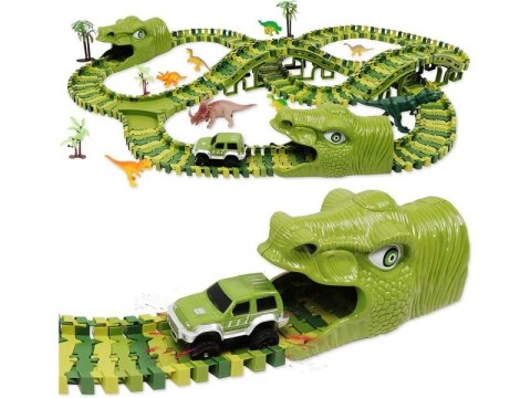Duży Tor Samochodowy, Wyścigowy - Park Dinozaurów 240 El. Duży Tor Samochodowy, Wyścigowy - Park Dinozaurów 240 El.