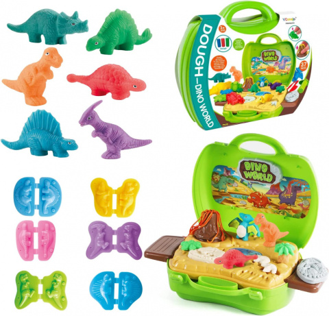 Ciastolina dinozaury walizka Ciastolina dinozaury walizka
