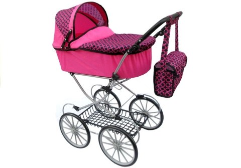 Wózek dla lalek Alice Retro, Duży, Głęboki, Torba Wózek dla lalek Alice Retro, Duży, Głęboki, Torba