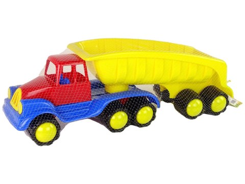 Duży Samochód z Naczepą 45cm Żółty Duży Samochód z Naczepą 45cm Żółty