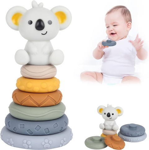 Piramida Koala dla Niemowląt Gumowa Piramida Koala dla Niemowląt Gumowa