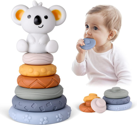 Piramida Koala dla Niemowląt Gumowa Piramida Koala dla Niemowląt Gumowa