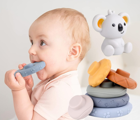 Piramida Koala dla Niemowląt Gumowa Piramida Koala dla Niemowląt Gumowa