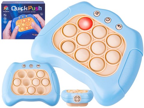 Zabawka Gra Elektroniczna Antystresowa Pop IT Sensoryczna, Wypychanka, Pad, Kontroler BŁĘKITNY Zabawka Gra Elektroniczna Antystresowa Pop IT Sensoryczna, Wypychanka, Pad, Kontroler BŁĘKITNY