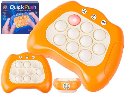 Zabawka Gra Elektroniczna Antystresowa Pop IT Sensoryczna, Wypychanka, Pad, Kontroler POMARAŃCZOWY Zabawka Gra Elektroniczna Antystresowa Pop IT Sensoryczna, Wypychanka, Pad, Kontroler POMARAŃCZOWY