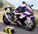 Motocykl Model BMW S1000RR Biały Dźwięki Światła