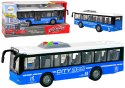 Autobus Na Baterie Światła Dźwięki Napęd Frykcyjny Niebieski 1:16 Autobus Na Baterie Światła Dźwięki Napęd Frykcyjny Niebieski 1:16