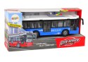 Autobus Na Baterie Światła Dźwięki Napęd Frykcyjny Niebieski 1:16 Autobus Na Baterie Światła Dźwięki Napęd Frykcyjny Niebieski 1:16