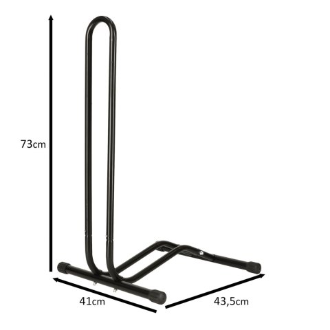 Stojak na rower pojedynczy metalowy czarny Stojak na rower pojedynczy metalowy czarny