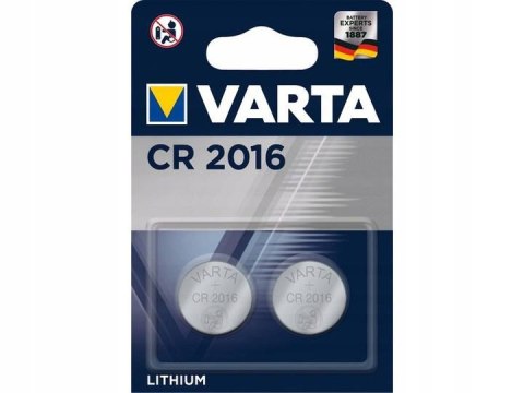 2X BATERIA LITOWA GUZIKOWA CR2016 3V BATERIE VARTA 2X BATERIA LITOWA GUZIKOWA CR2016 3V BATERIE VARTA