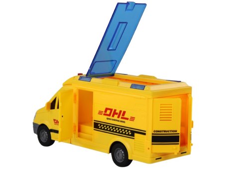 Auto Dostawcze 1:16 Napęd Frykcyjny Otwierane Drzwi Światła Dźwięki Żółte Auto Dostawcze 1:16 Napęd Frykcyjny Otwierane Drzwi Światła Dźwięki Żółte