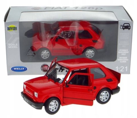 AUTO MODEL METALOWY WELLY FIAT 126P SKALA 1:21 AUTO MODEL METALOWY WELLY FIAT 126P SKALA 1:21