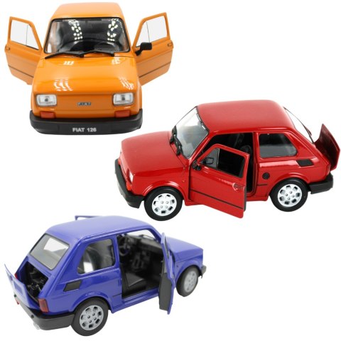 AUTO MODEL METALOWY WELLY FIAT 126P SKALA 1:21 AUTO MODEL METALOWY WELLY FIAT 126P SKALA 1:21