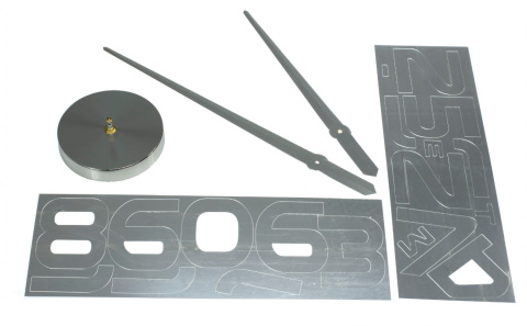 Zegar ścienny 3D duży 80-120cm srebrny 12 cyfr Zegar ścienny 3D duży 80-120cm srebrny 12 cyfr